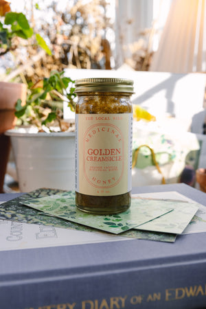 Golden Creamsicle Medicinal Honey - Soothing Citrus & Golden Milk Herbal Blend