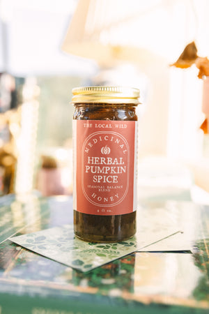 Herbal Pumpkin Spice Medicinal Honey - Cozy & Warming Pumpkin Spice Herbal Blend