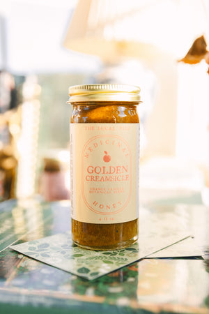 Golden Creamsicle Medicinal Honey - Soothing Citrus & Golden Milk Herbal Blend