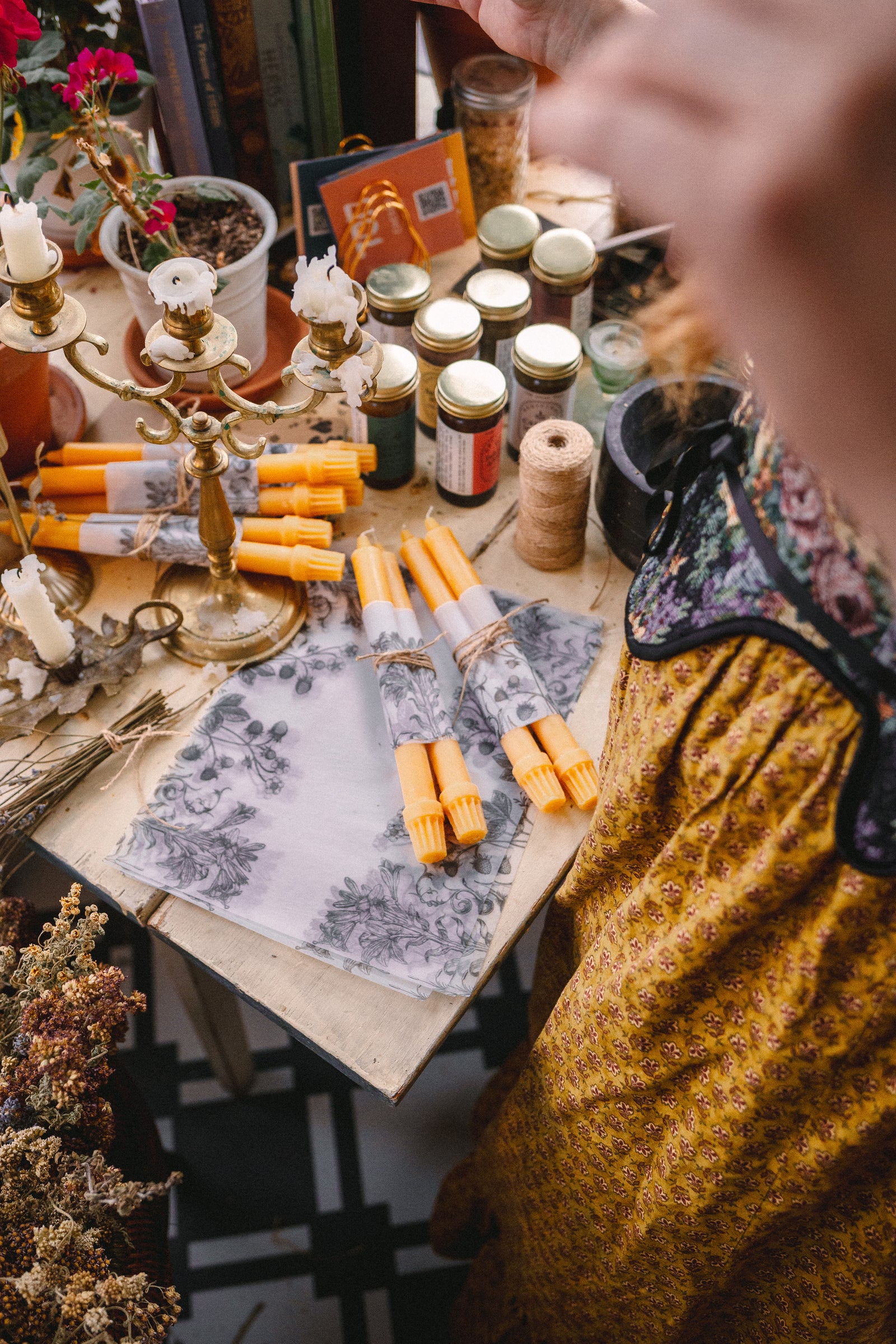 *Limited* Beeswax Cottage Taper Pair