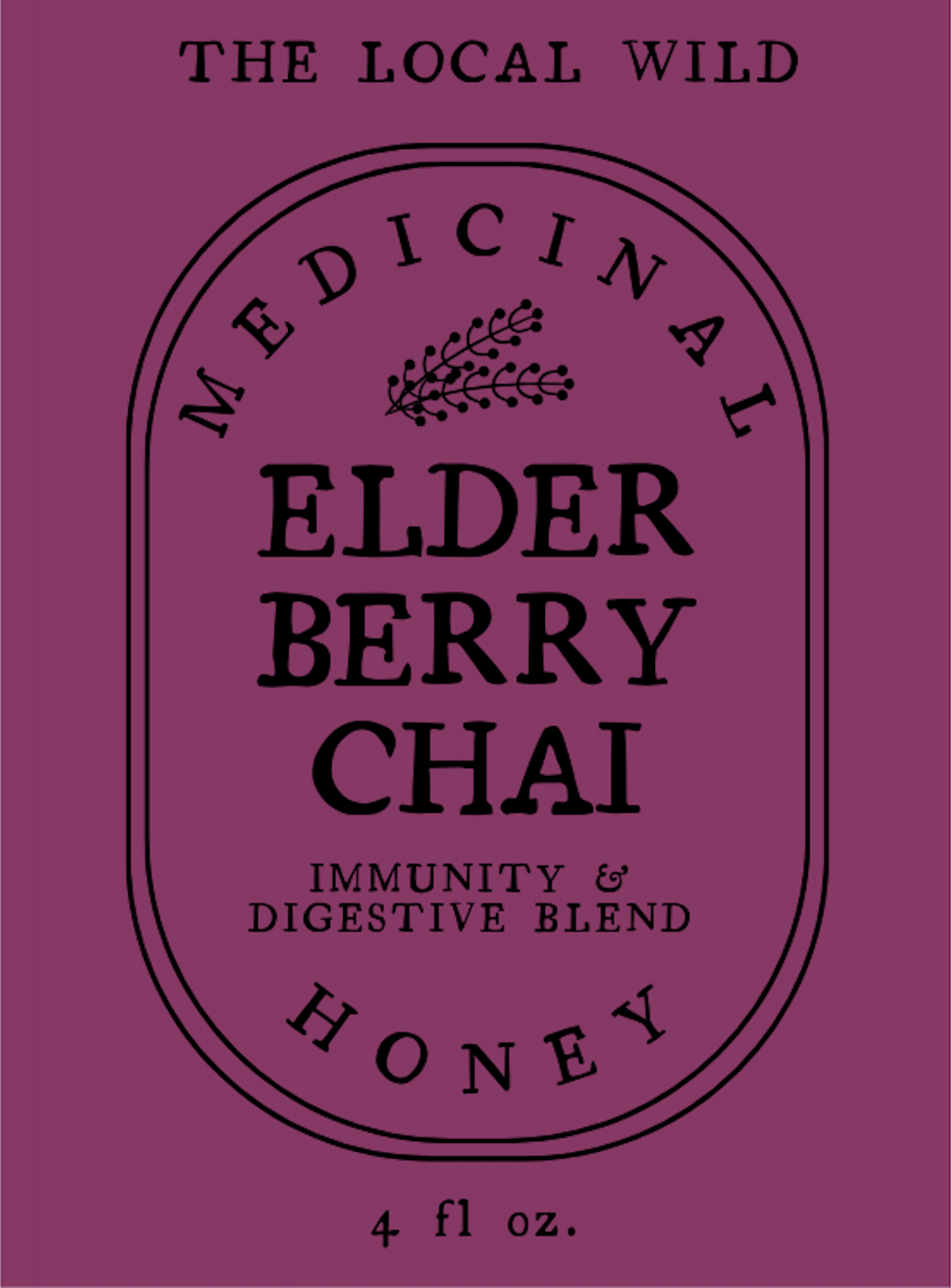 Elderberry Chai - Spiced Herbal Honey for Seasonal Wellness