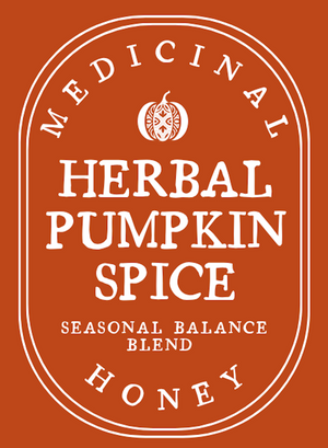 Herbal Pumpkin Spice Medicinal Honey - Cozy & Warming Pumpkin Spice Herbal Blend